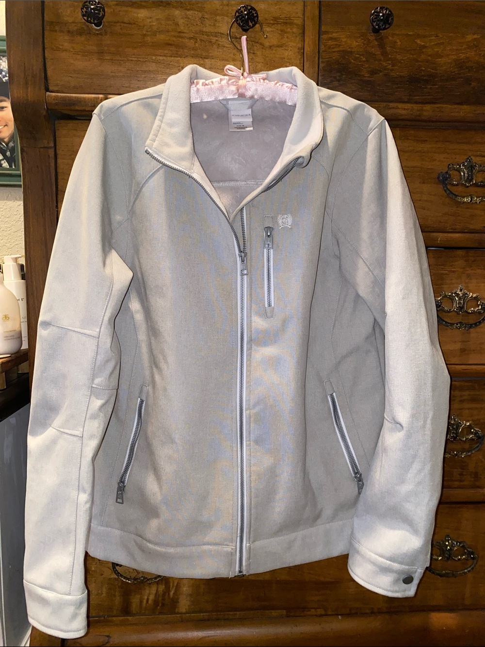 Cinch Women's Cream Full-Zip Utility Jacket